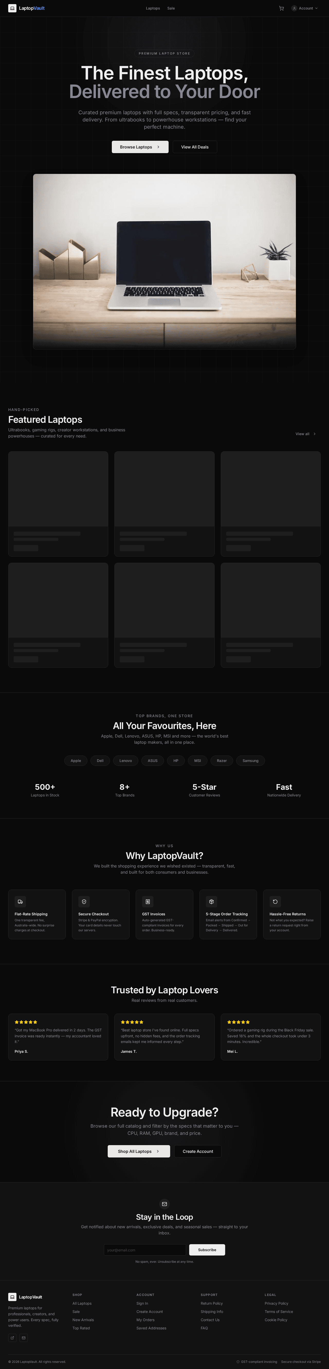 A live storefront built and shipped with Onenexium